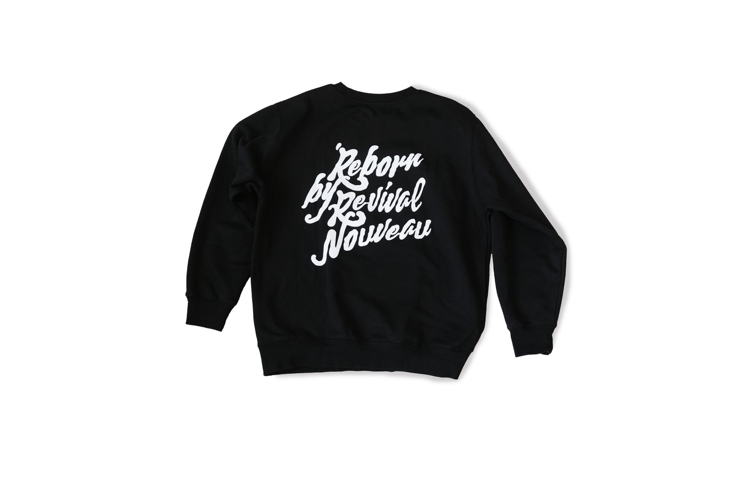 Reborn crew neck Black  *pre-order
