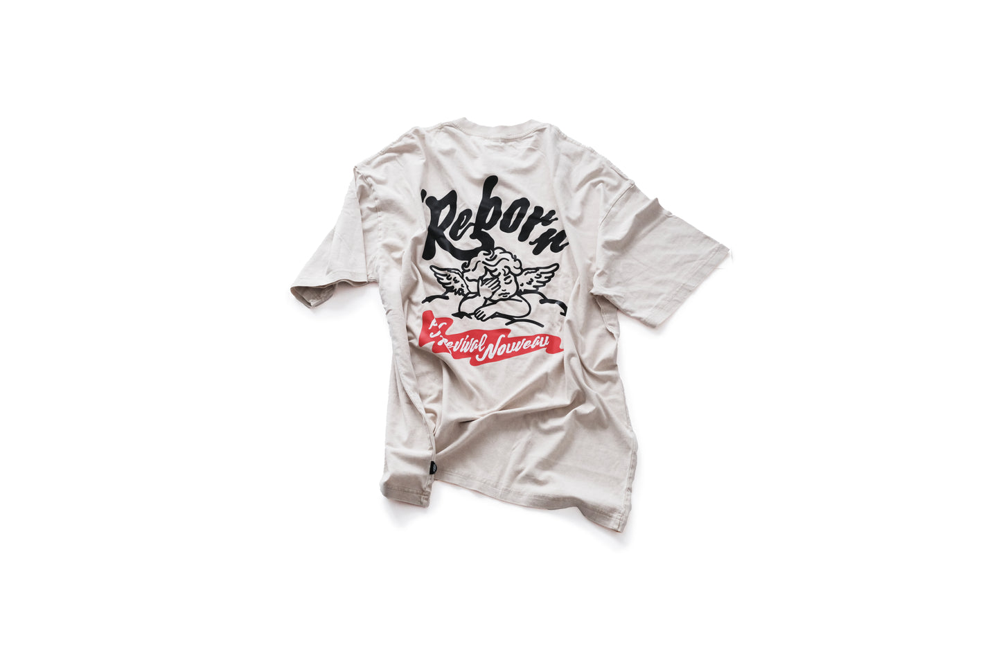 Reborn Vintage washed Tee (IVORY)