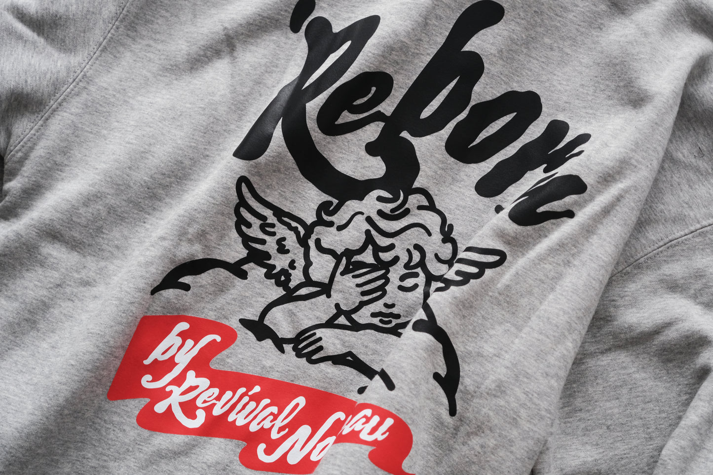 Reborn angel hoodie (grey)